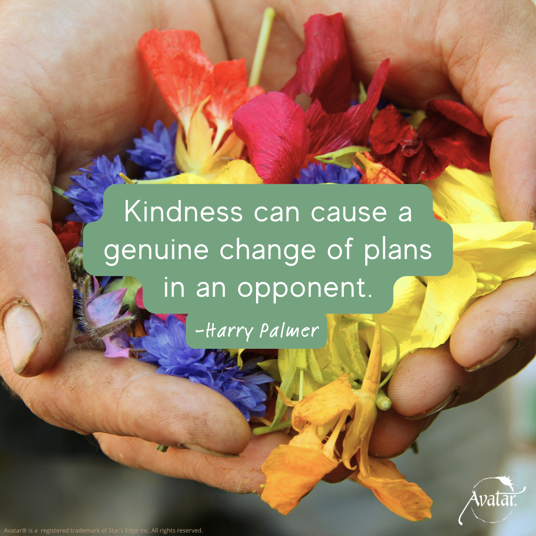 Kindness can cause a genuine change