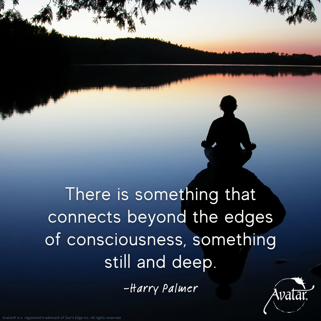 There is something that connects beyond the edges of consciousness, something still and deep. - Harry Palmer