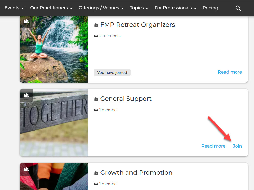 Join Energy Healer and Psychic groups with your community
