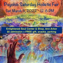Psychic Saturday Holistic Fair in Ann Arbor, Michigan