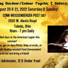 Indoor/Outdoor Psychic & Holistic Fair in Toledo!