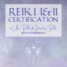 Reiki 1 and 2 certification workshop.