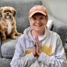 Christine with Rocky