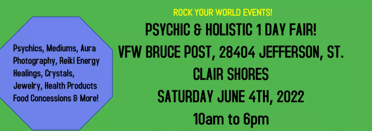 Psychic & Holistic 1 Day Fair in St. Clair Shores!