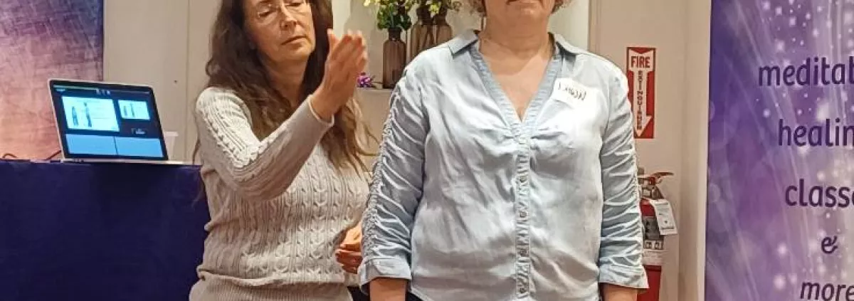 Learning the techniques in a Basic Pranic Healing class