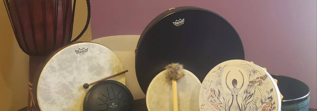 Frame Drums, Tongue Drum, Buffalo Drum, Djembe Drum - Try them all at the Drum Circle!!!  & Bring you Own Drum or Percussion Instrument! Let's have Fun with the Heartbeat of the Drum -a Healing Experience